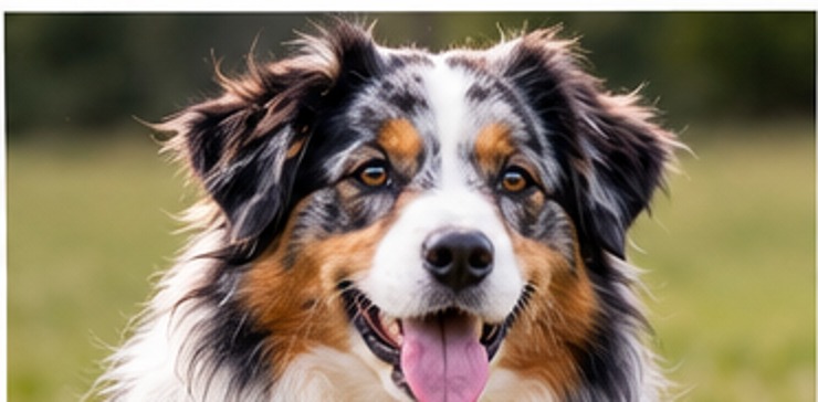 Chien heureux en extérieur